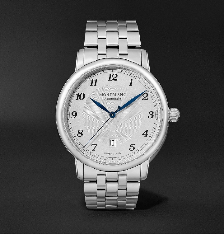 Photo: MONTBLANC - Star Legacy Automatic Date 42mm Stainless Steel Watch, Ref. No. 117324 - White
