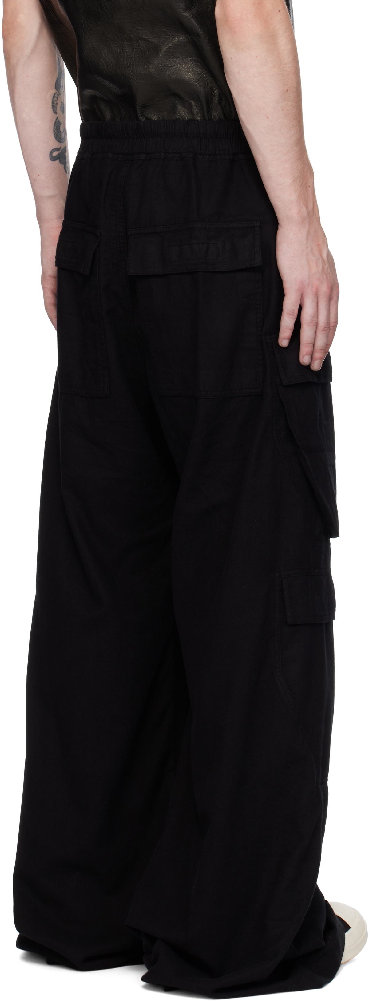 Rick Owens DRKSHDW Black Porterville Double Jumbo Belas Cargo