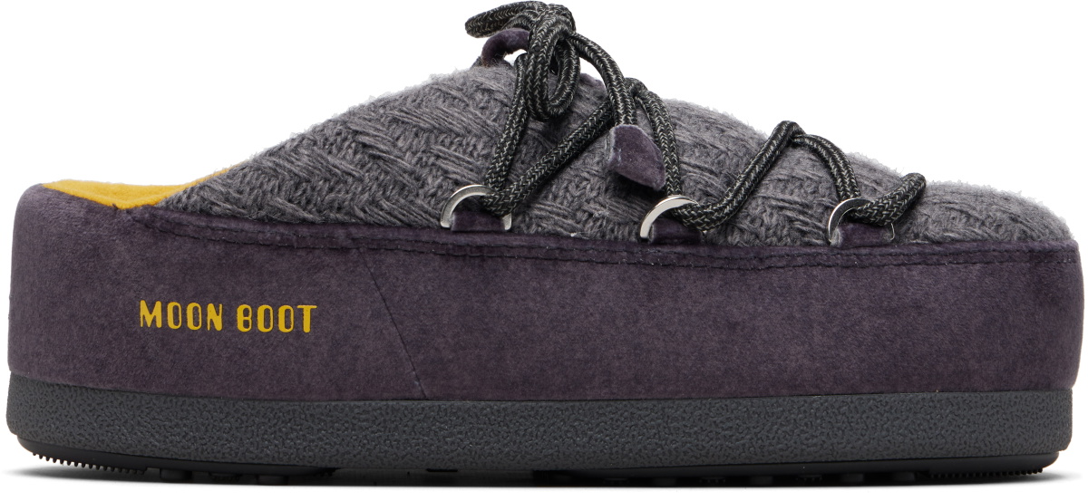 Guest in Residence Gray Moon Boot Edition EVX Knit Mule Loafers