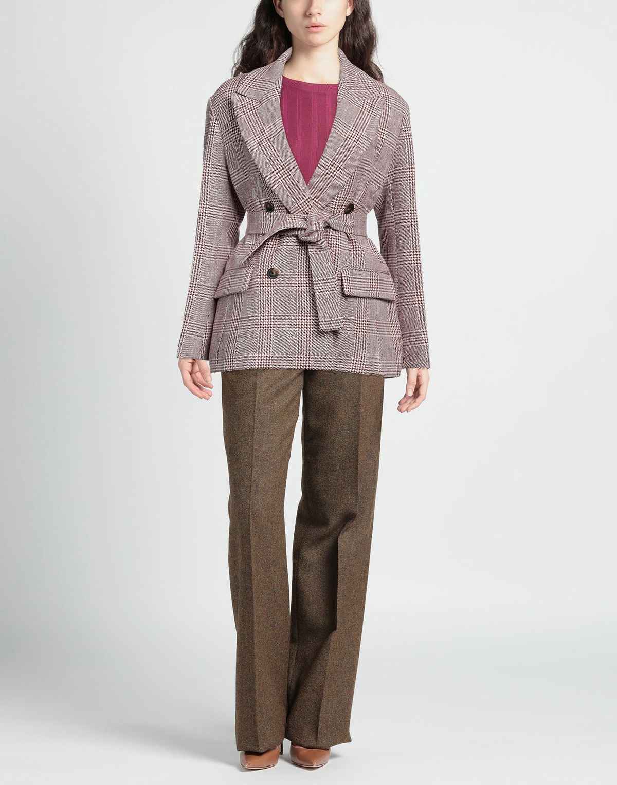 Maje Womens Blazer Burgundy