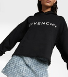 Givenchy - Cropped cotton fleece sweatshirt