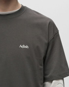 Adish Short Sleeve Qatarat Logo T Shirt Grey - Mens - Shortsleeves
