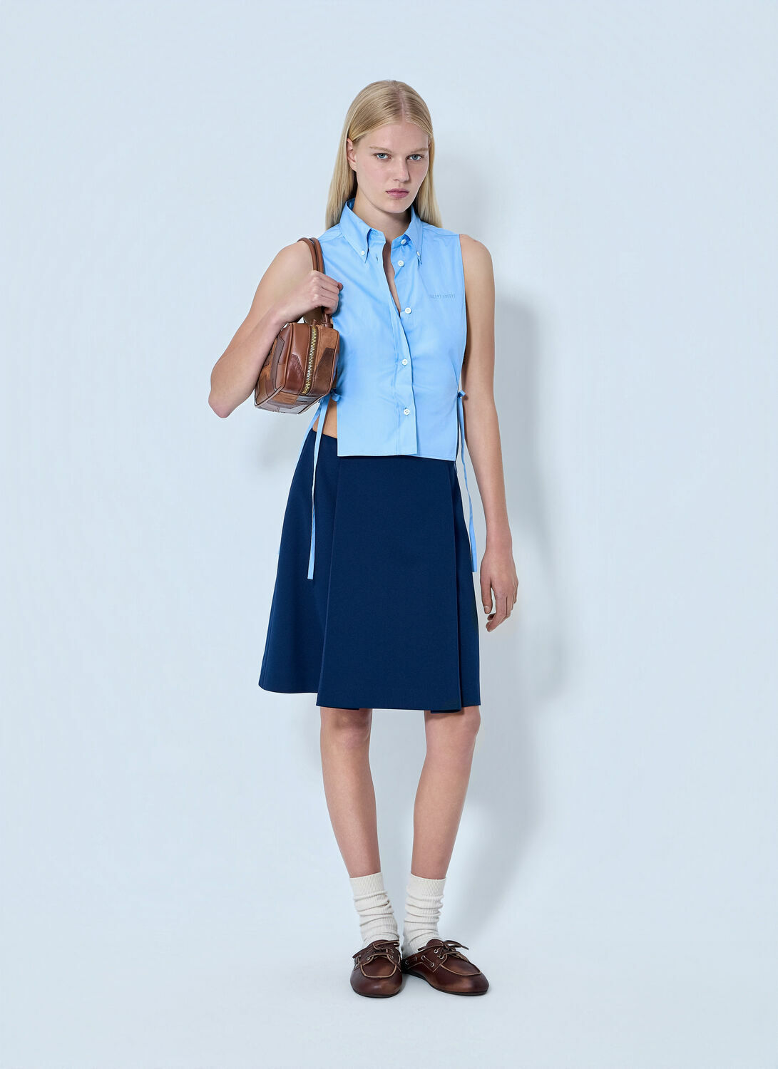 Miu Miu Poplin Sleeveless Shirt