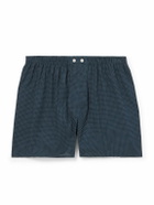 Derek Rose - Plaza Polka-Dot Cotton Boxer Shorts - Blue