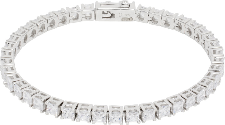 Photo: Hatton Labs Silver Facet Tennis Bracelet