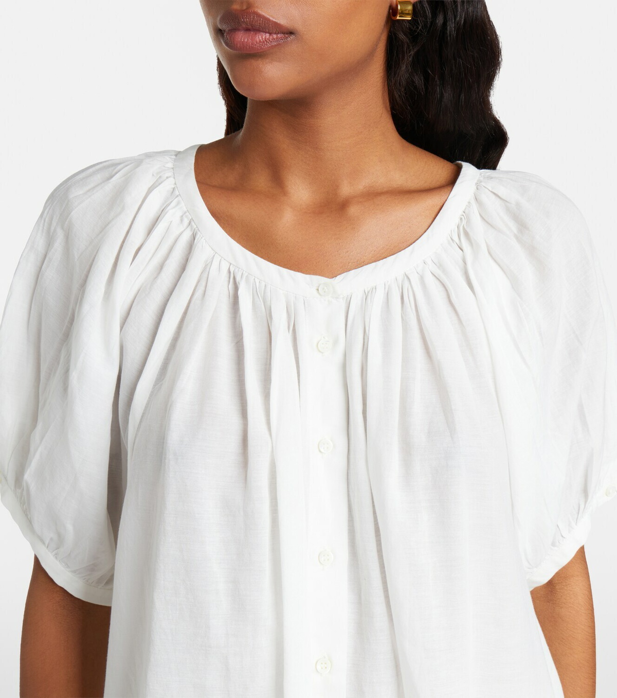 Dôen June cotton-blend top