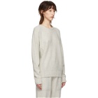 Bottega Veneta Grey Wool Lurex Stitch Sweater