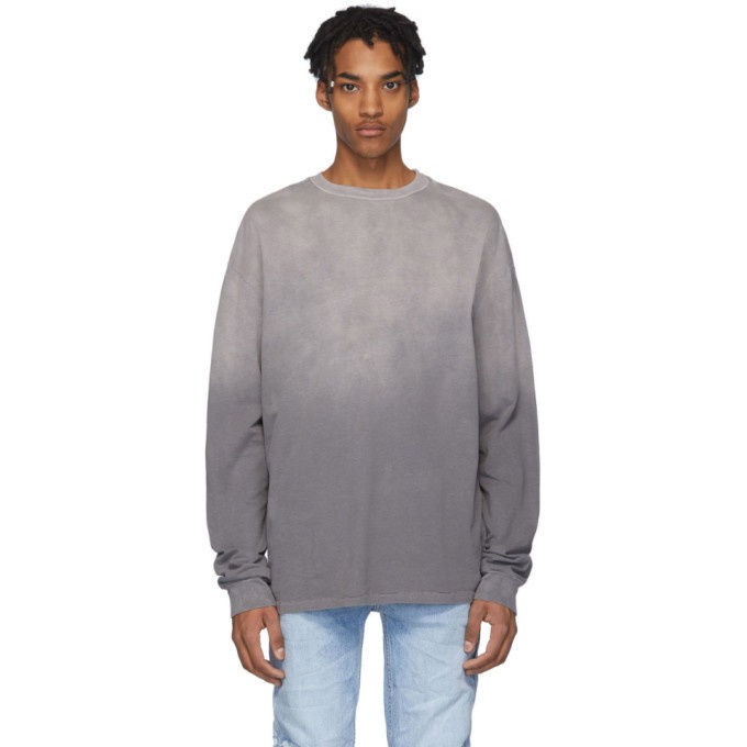 Photo: Ksubi Grey Faded Long Sleeve T-Shirt