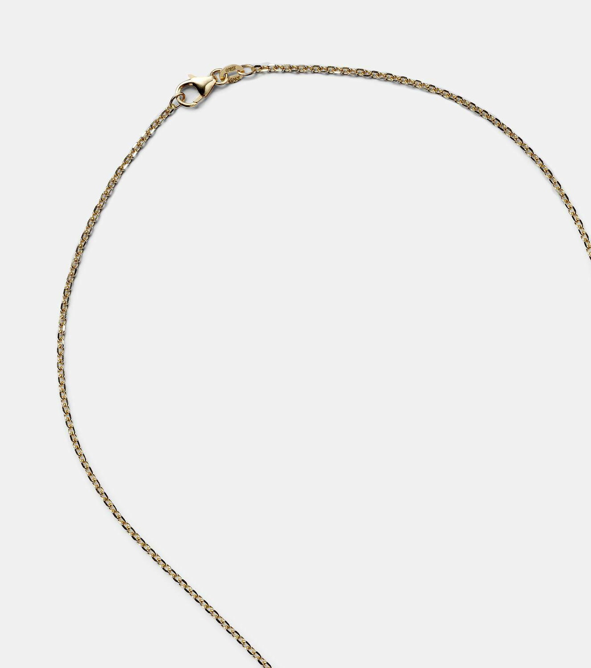 Anita Ko 18kt gold pendant necklace with sapphire and diamonds