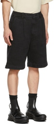JERIH Black Detachable Jeans