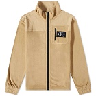 Calvin Klein Men's Block Fleece Jacket in Travertine