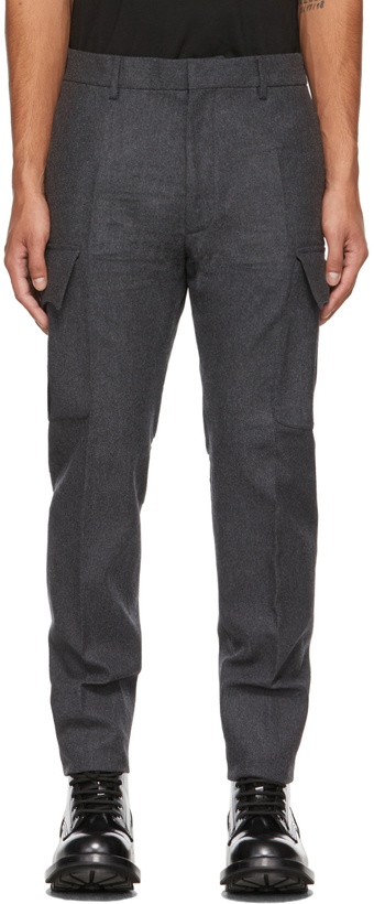 Photo: Dsquared2 Grey Wool Cargo Pants