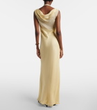 SIR Strobe off-shoulder maxi dress
