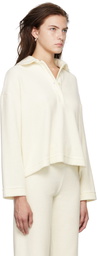 LESET Off-White Teddy Polo