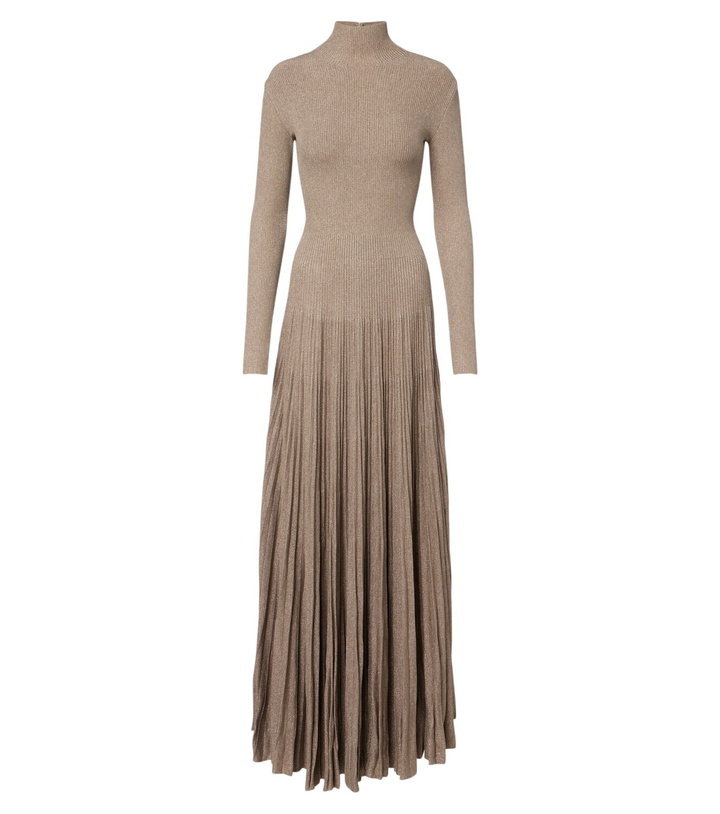 Photo: Ralph Lauren Collection Knitted pleated maxi dress