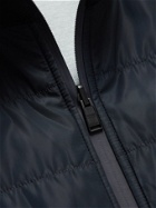 Hugo Boss - Reversible Padded Shell and Cotton-Blend Jersey Jacket - Blue