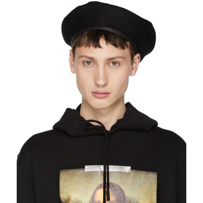 Photo: Off-White Black Logo Beret