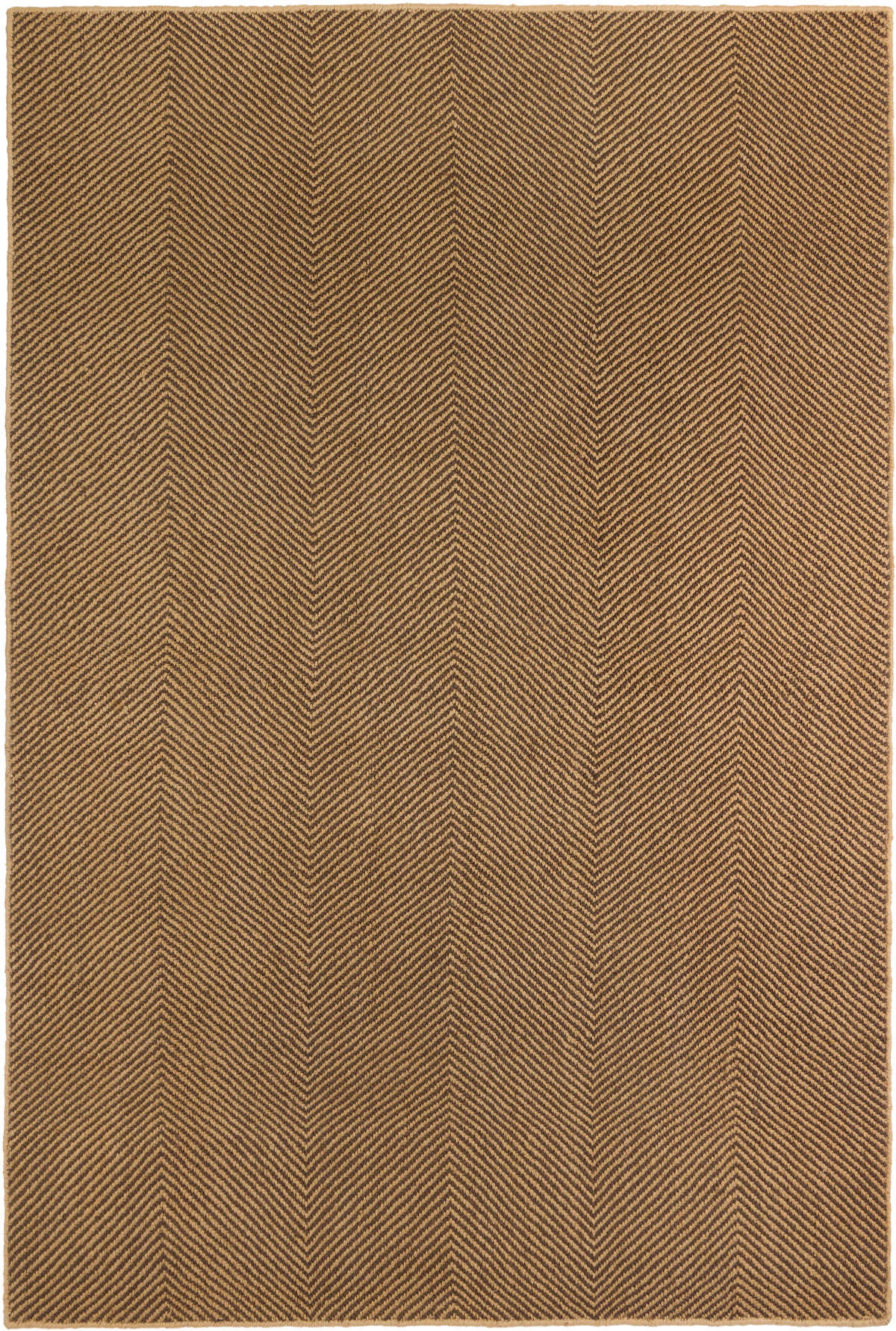 Nordic Knots Brown Jute Herringbone Rug