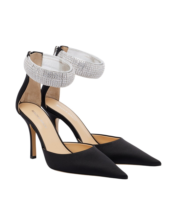 Photo: Mach & Mach She's A Lady embellished satin pumps