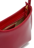 Jacquemus Le Petit Bisou Glossed Leather Shoulder bag - Red - One Size