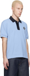 Lacoste Blue 'French Made' Classic Fit Badge Polo