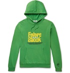 A.P.C. - Brain Dead Printed Loopback Cotton-Jersey Hoodie - Green