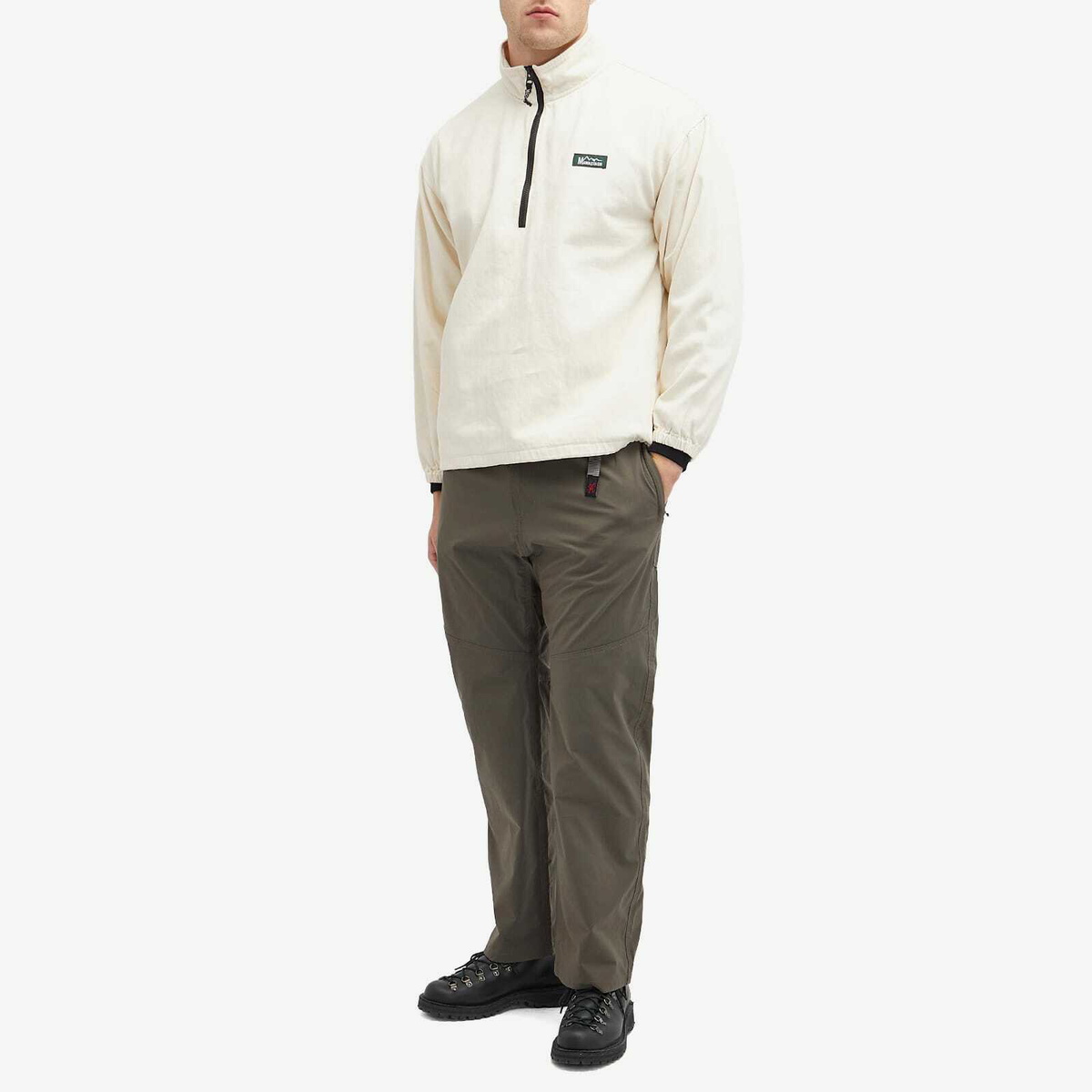 Manastash Men's Chilliwack Half Zip Jacket in Natural