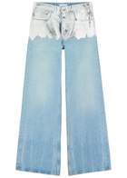 Rabanne Straight-leg Foiled Jeans Denim