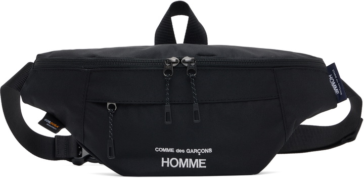 Photo: Comme des Garçons Homme Black Cordura Logo Crossbody Bag