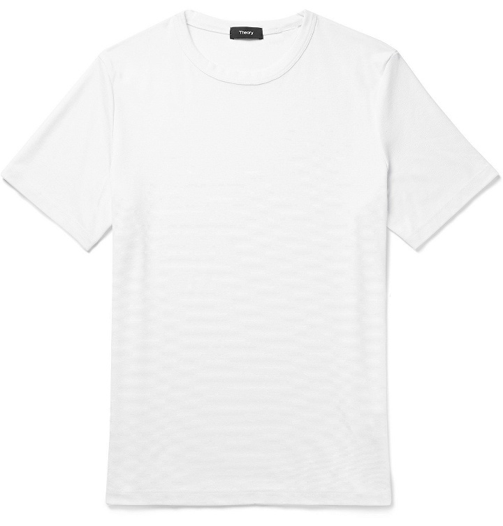 Photo: Theory - Essential Modal-Blend Jersey T-Shirt - White