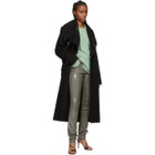 Tibi Green Alpaca Airy Pullover Sweater