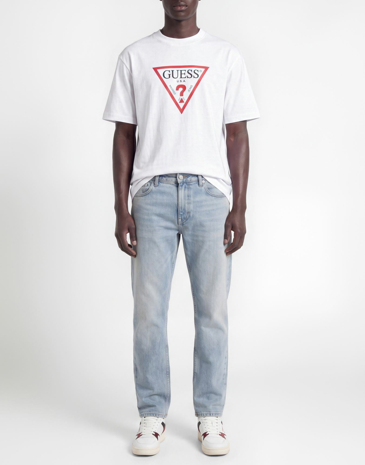 Guess Jeans Mens T-shirt in White