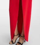 Alessandra Rich Bow-detail cady gown