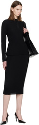 ISSEY MIYAKE Black Spongy Polo