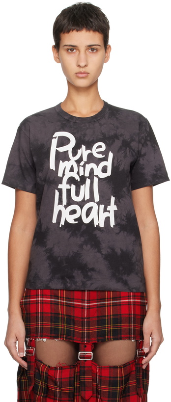 Photo: Black Comme des Garçons Gray Printed T-Shirt
