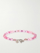 Peyote Bird - Metz Silver Multi-Stone Beaded Bracelet