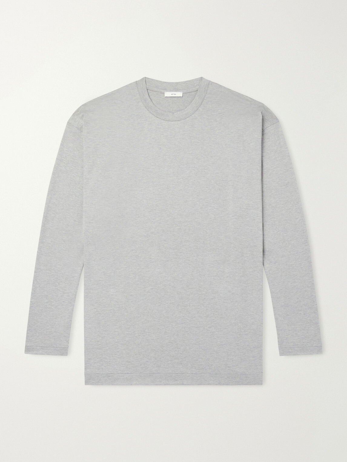 ATON - Cotton-Jersey T-Shirt - Gray