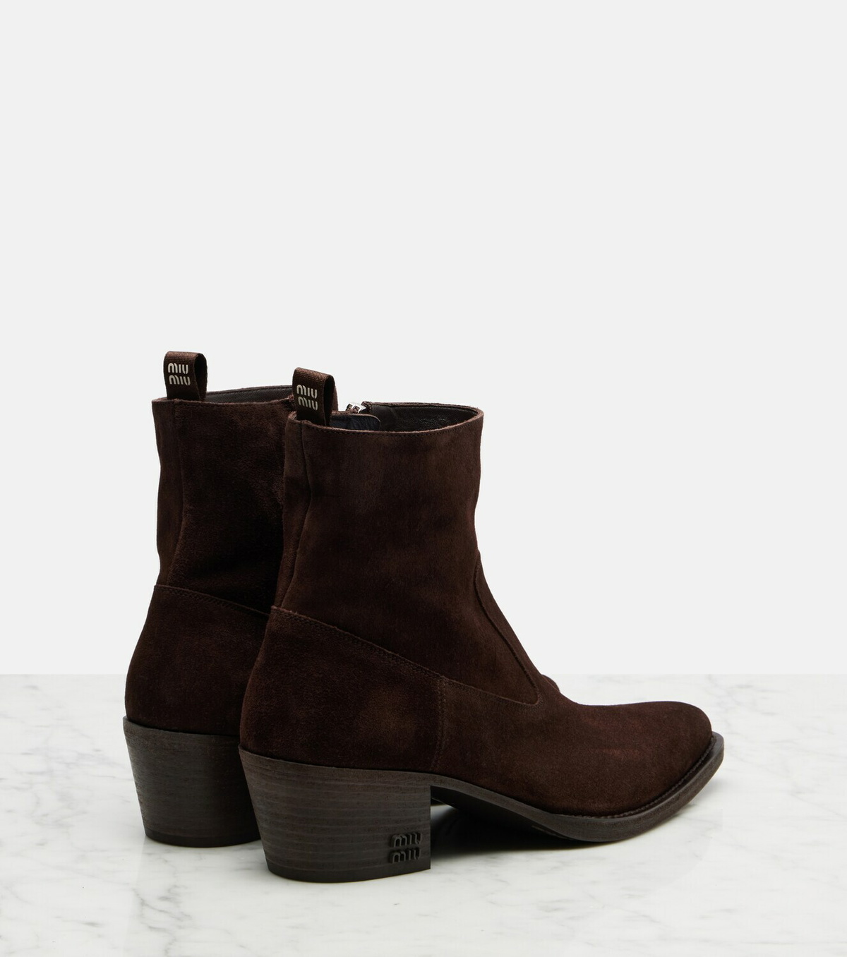 Miu Miu Suede ankle boots