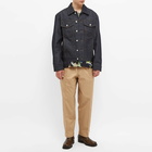 Dries Van Noten Men's Raw Denim Jacket in Indigo