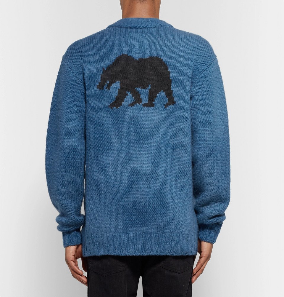 visvim - Selmer Intarsia Wool Cardigan - Men - Blue