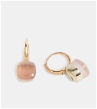 Pomellato - Nudo Petit 18kt rose and white gold earrings with rose quartz