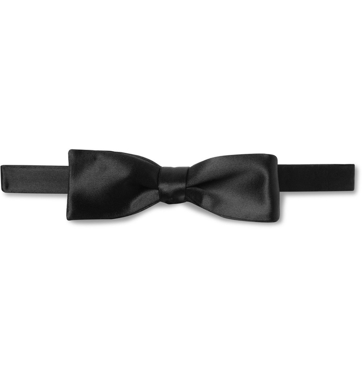 Photo: TOM FORD - Self-Tie Silk-Satin Bow Tie - Black