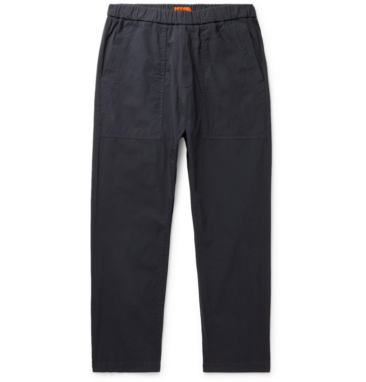 Photo: Barena - Tapered Stretch-Cotton Trousers - Blue