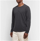 Alex Mill - Cotton-Jersey Henley T-Shirt - Charcoal