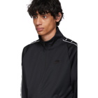 Nike Black Swoosh Tape Zip-Up Sweater