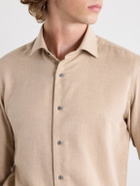 Caruso - Cotton and Cashmere-Blend Shirt - Neutrals