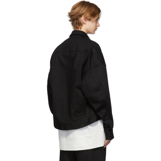 Julius Black Stretch Denim Jacket Julius