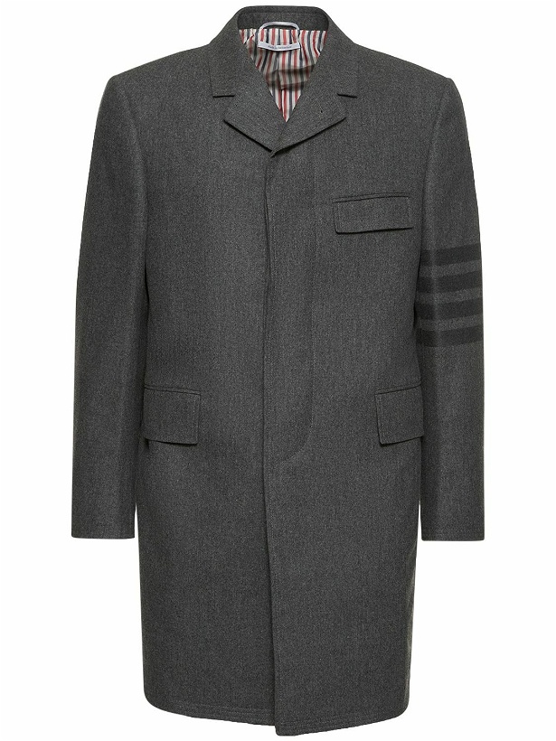Photo: THOM BROWNE - Classic Chesterfield Wool Coat