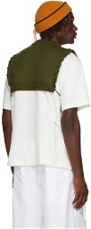 Craig Green Green Laced V-Neck Bib Sweater