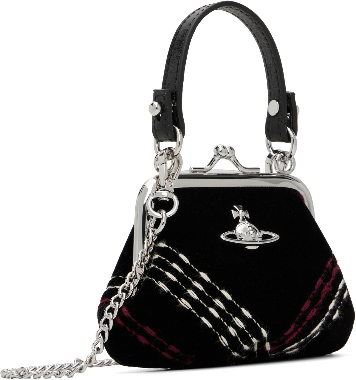 Vivienne Westwood Black Mini 'Granny Frame' Bag
